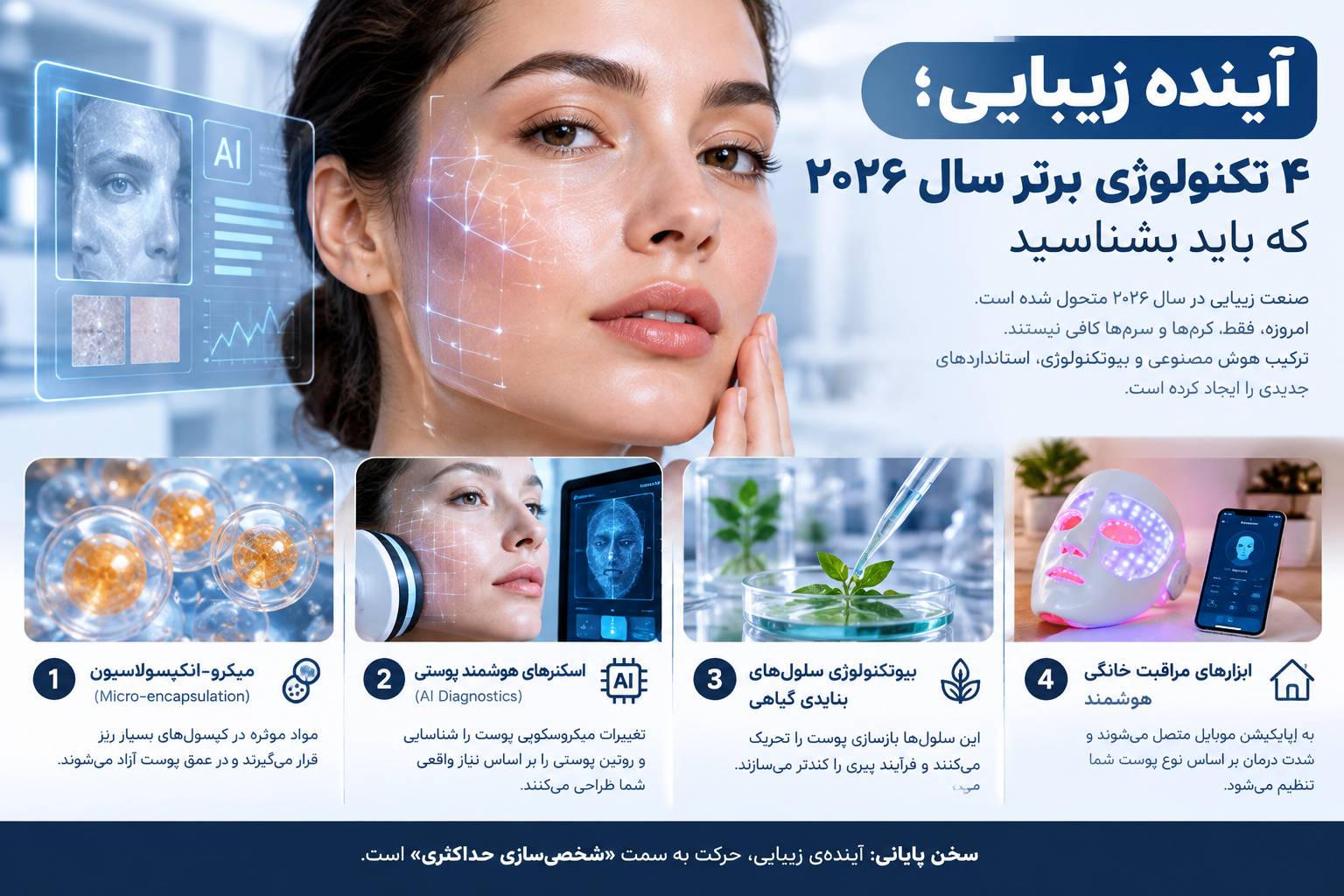 ابزارهای مدرن و تکنولوژیهای نوین مراقبت از پوست در سال ۲۰۲۶